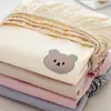 Lençol de Cama Estampado 100% Algodão Bordado Cartoon para Dormitório Estudantil Protetor de Colchão de Beliche
