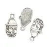 26 Tipos de Colgantes Antiguos de Plata con Temática Navideña DIY Accesorios de Joyería Retro de Aleación Colgantes para Collares y Pulseras Transfronterizos