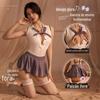 Lingerie sexy sexy ultra curto backless puro desejo colega de escola uniforme estudante tentação role play terno atacado entrega