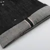 Jeans para hombre con remache turquesa, oreja roja, ribete rojo, corte holgado, estilo callejero vintage, pantalones de pierna recta de mezclilla cruda