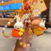 Chaveiro Pingente Autêntico de Boneca Coelho Miffy para Mulheres Exclusivo Moda DIY com Contas Pingente de Chaveiro para Casal Pingente de Mochila Escolar