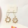 Pendientes de girasol Dongdaemun de estilo coreano, nuevos y elegantes, largos y a la moda, para mujer, con múltiples combinaciones, venta al por mayor