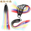 Pelucas de Cola de Caballo Dreadlock Estilo Europeo y Americano al por Mayor para Niños, Pelucas de Gomas Elásticas de Colores, Trenzas Boxeadora de Colores de Fibra de Alta Temperatura