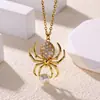 Collar Transfronterizo para Mujer, Acero Inoxidable Chapado en Oro de 18 Quilates, No se Desvanece, Forma de Corazón, Nicho, Lujo Ligero, Elegante Cadena para Clavícula Joyería, Nuevo