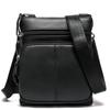 Bolso de hombro Malute de piel auténtica para hombre, bolso de mano de piel de vaca, bolso informal de negocios, bolso bandolera al por mayor