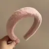 RUDAN Estilo Coreano Outono e Inverno Novo Simples Faixa de Cabelo de Veludo de Visão Pelo Acessórios de Cabelo Feminino Cabelo Prensado Larga Maillard Faixa de Cabelo de Pelúcia