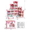 Amazon DIY Casa de Princesas Niñas Juego de Simulación Juguete Casa de Muñecas Castillo Villa Casa de Montaje para Niñas Transfronterizo