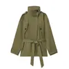 Roupas Femininas Europeias Americanas AliExpress Venda Quente Estilo Europeu Moda Qualidade Cós Jaqueta Corta-vento