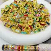 Peluca Nueva de Alta Calidad Accesorios para Rastas Pulsera de Cuentas DIY Cuentas Espaciadoras Anillos de Diamantes de Aleación Coloridos Cuentas con Agujero Grande Cuentas Sueltas