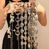 Corrente de Cintura Borboleta de Metal Prateado, Cinto de Corrente Boho Retrô, Acessório de Moda Feminino de Alta Qualidade para Combinar com Saias