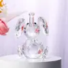 Espejo Cruzado Amazon Mariposa de Cristal Bola de Cristal Adornos Animales Pequeños Creativos Decoración de Coche Manualidades Regalos Navideños