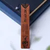 Marcadores de Ébano de Porcelana Azul y Blanca, Regalos Creativos para Estudiantes y Maestros en el Día del Maestro, Marcadores de Madera Grabados en Boj