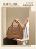 Bolsa de Maquiagem Retrô Europeia e Americana de Couro com Cera Personalizada para Mulheres, Grande Capacidade, Moderna e de Alta Qualidade, Bolsa Portátil para Armazenamento de Cuidados com a Pele em Viagens