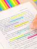 Etiquetas índice extremadamente finas se pueden escribir color notas adhesivas transparentes papelería para estudiantes etiquetas para notas de lectura