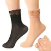 Calcetines Sueltos de Encaje para Mujer Calcetines de Trébol de Cuatro Hojas Calcetines Cortos de Seda Hilada al Núcleo Ultradelgados de Verano Carnosos Par de Calcetines Sueltos