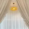 Luminária Pendente de Bambu em Forma de Nuvem Estilo Wabi-Sabi Tecida à Mão Iluminação Criativa de Bambu Estilo Zen Japonês para Pousadas Restaurantes e Salas de Chá