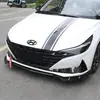 Adequado para Hyundai Elantra 21 Sétima Geração Acessórios de Aparência Especial para Pá Frontal Modificada, Kit de Contorno Frontal e Aerofólio Traseiro