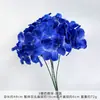 Ramo de flores artificiales de hortensia de 3 pétalos, flores falsas, decoración de flores de plástico, arreglo para salón de ceremonia de boda, decoración de sala de estar