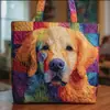 2026 Nueva Serie Transfronteriza de Cachorros Estampado Digital Bolso de Hombro Acolchado de Moda