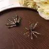 Moda Sul-Coreana Cristal Bordado à Mão Contas Flor Tecido Adesivo DIY Sapatos Flor Acessórios de Cabelo Presilha Lateral Adorno de Cabeça Patch de Roupa