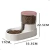 En stock venta al por mayor comedero bebedero para mascotas anti-golpes doble tazón perro gato pequeño y mediano automático bebedero suministros para mascotas