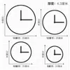 Reloj de pared para uso doméstico, reloj simple de pared para sala de estar y dormitorio, reloj de cuarzo, no requiere perforación, forma redonda, disponible para venta al por mayor