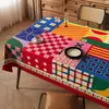 Mantel con Patrón de Dopamina, Impermeable al Aceite, Impermeable, No Requiere Lavado, Nuevo Modelo 2026, Lujo Ligero, Sensación de Alta Gama, Mantel de Mesa de Comedor Colorido de Dibujos Animados