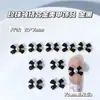 Gatinho com Cauda Enrolada e Diamantes Brilhantes Acessórios de Liga para Nail Art Estilo Ins Laço de Fita Laço de Pérola Decorações para Unhas