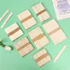 Palitos de helado, palitos de paleta, palitos de madera pequeños, tiras de madera, piezas de madera de colores, materiales para manualidades de jardín de infantes, DIY