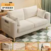 Sofá de Tela para Sala de Estar, Apartamento de Alquiler, Dormitorio, Sofá Doble Nuevo, Estilo Moderno Simple, Sofá Individual de Moda para Apartamentos Pequeños