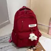 Mochila sencilla para niños, estudiantes universitarios, estudiantes de secundaria, mochila de gran capacidad para niñas, estilo universitario, versión coreana, mochila para parejas