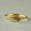 Gran oferta de Cao Shi: nuevo anillo femenino vintage de circonita desgastada con plumas, anillo de lujo ligero, anillo de compromiso europeo y americano, joyería