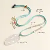 Cordão de Pescoço Ajustável com Padrão Espiral Tecido à Mão e Design Simétrico para Homens e Mulheres, Adequado para Pingentes de Jade e Ágata