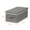 Caixa de Armazenamento para Discos CD/DVD de Mesa com Tampa Cesta para Lanches Caixa Dobrável à Prova de Poeira para Roupa Íntima Caixa Organizadora para Diversos