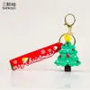 Nuevo Llavero de Coche de Papá Noel, Exquisito y Lindo Colgante de Bolsa de Pareja de Muñeco de Nieve de Dibujos Animados, Pequeño Regalo de Navidad