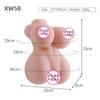 Muñeca Sólida de Silicona Completa de Medio Cuerpo Sin Esqueleto, Masturbador Masculino Hecho en Molde, Taza de Avión, Vagina y Glúteos Vírgenes, Venta al por Mayor y Dropshipping