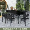 Mesa y Sillas de Exterior para Ocio en Patio Impermeables al Aire Libre Protector Solar Jardín Patio Tomar Té Exhibición Exterior Mesa de Café Plegable Balcón Pequeño