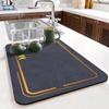 Estera de drenaje de cocina nórdica simple, estera absorbente de escritorio, estera de aislamiento antideslizante para mesa de té, posavasos de barro de diatomeas para el hogar, mantel individual