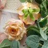 Manualidades Flor de Melocotón Sueño Cabezas de Flores Rosa Flores Artificiales Flores Falsas Plantas Verdes Venta al por Mayor Decoración Estilo Ins Celebración de Boda Transfronteriza