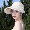 Sombrero de Pescador Grande de Ala Ancha para Exteriores, Nuevo Estilo, Sombrero de Sol de Malla Transpirable, Plegable, Protección UV, Sombrero de Cubo para Senderismo, Hace que la Cara Se Vea Más Pequeña