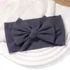 Diadema para bebé transfronteriza más vendida de Amazon, suave y elástica, borde ancho, lazo de color sólido, diadema para niños 3571