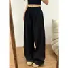 Ropa de Maternidad de Verano Estilo Coreano Cómoda Casual para Mujer Nueva Talla Grande Retro Suelta Adelgazante Pierna Ancha Pantalones de Maternidad