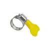 Braçadeira de Mangueira de Aço Inoxidável com Alça de Plástico, Braçadeira de Mangueira de Aperto Manual Estilo Americano, Braçadeira de Tubo de Gás, Braçadeira de Tubo de Água, Braçadeira de Tubo