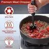 Picadora de Carne en Stock Transfronteriza Desmenuzadora de Carne Manual Raspador de Cocina Picadora de Carne Espátula Mezcladora