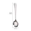 Colher de Aço Inoxidável 304 Tianlin para Uso Doméstico, Colher de Sopa, Colher de Sobremesa com Cabo Longo, Colher Redonda, Colher Pontiaguda, Talheres Ocidentais