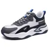 Zapatos de Hombre Invierno 2026 Nuevo Estilo Más Vendido Negro Puro Suela Gruesa Guerrero Negro Amortiguación de Aire Zapatos Deportivos Casuales Papá ins Zapatos de Moda