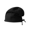 Gorro pulóver al por mayor para niñas con cordón ajustable, gorro holgado de viento perezoso, gorro tejido de color sólido para hombre