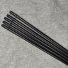 Ventas directas alargado 27cm hebilla transparente tubo duro PP plástico tubo recto pajita rayada de hilo bicolor reutilizable