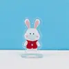 Ins Ornamentos de Coelhinho de Marca em Acrílico Transparente Desenho Animado diy Criativo Pequeno Presente Atacado Marca Periférica de Animação