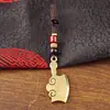 Nuevo llavero de cuchillo de cocina de acero inoxidable con cuerda trenzada a mano, colgante para llave de coche, adorno artesanal